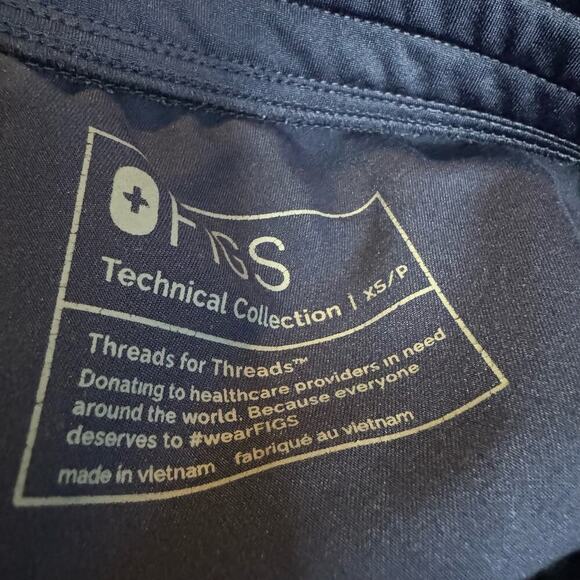 Figs Women's High Waisted Zamora Jogger Scrub Pants Size XS Ceil Blue - Picture 4 of 7